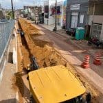 Obra de construção da nova adutora de água avança na zona norte de Macapá