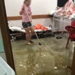 Chuva invade Hospital de Emergências, deixa corredores alagados e causa transtornos em Macapá; VÍDEO