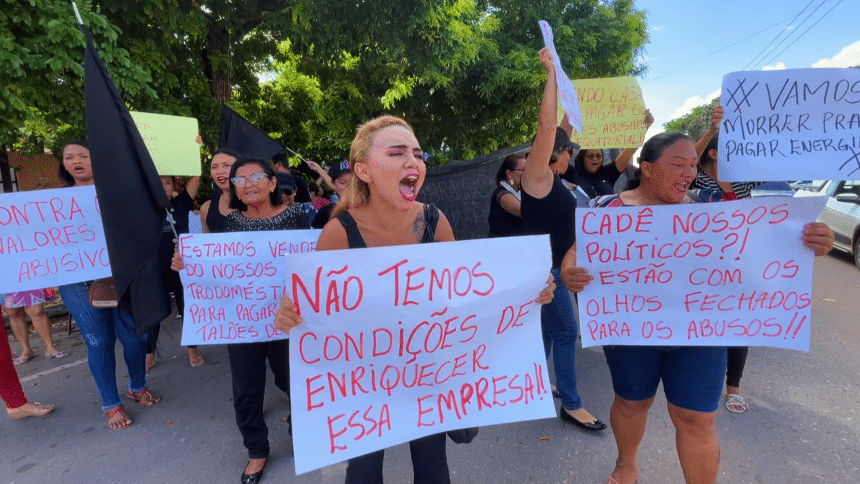 Protesto contra valores abusivos cobrados nas faturas pela CEA Equatorial ganha força em Macapá