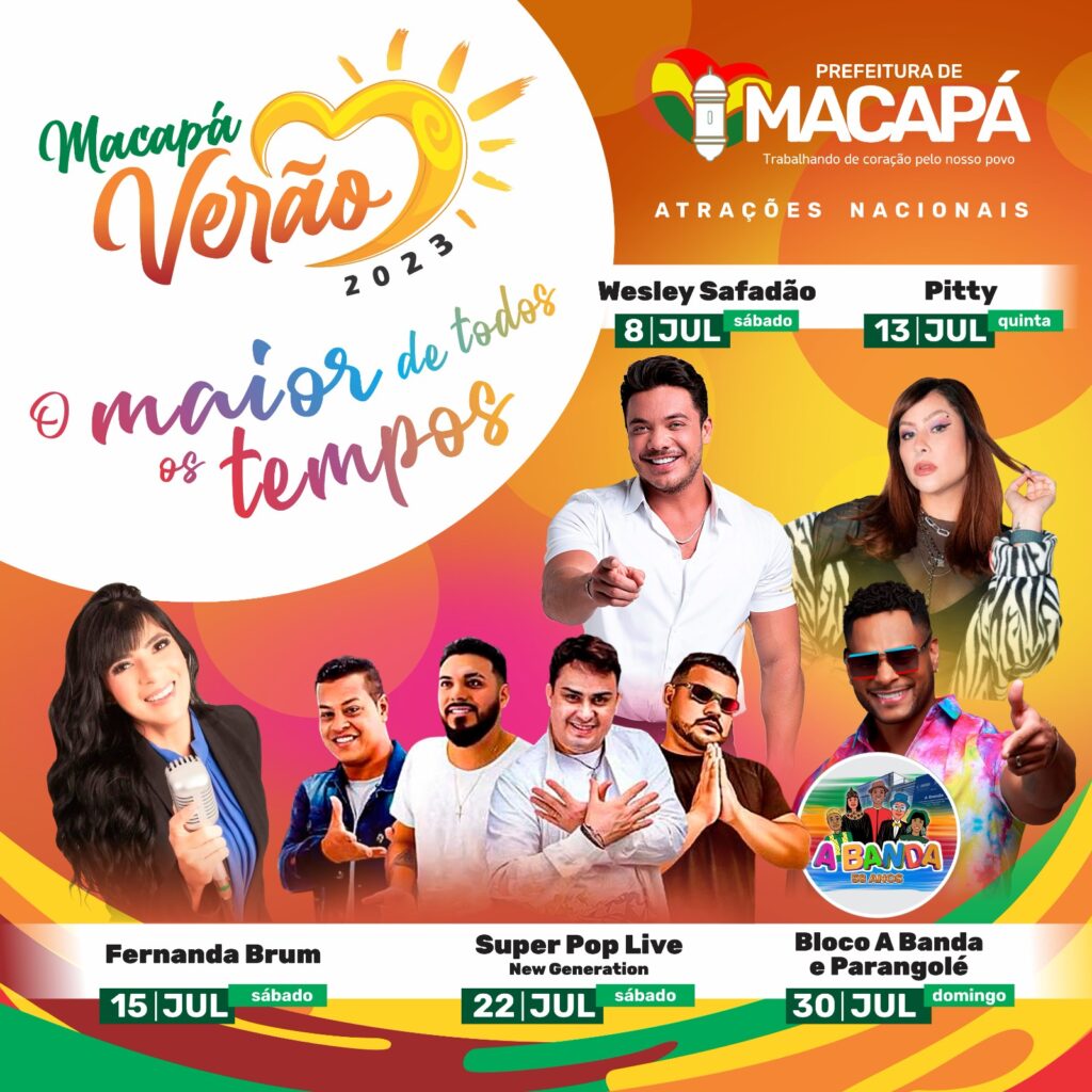 Prefeito Furlan transfere shows nacionais do Macapá Verão 2023 para a Praça do Barão