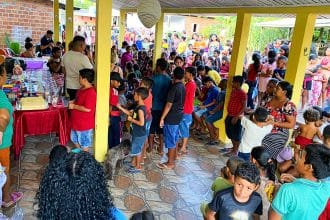 Professora aposentada promove evento solidário em comemoração ao Dia das Crianças, em Itaubal