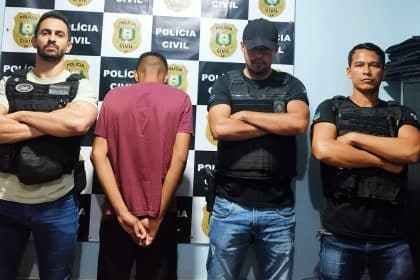 Polícia age rápido e prende acusado de morte violenta no bairro Brasil Novo