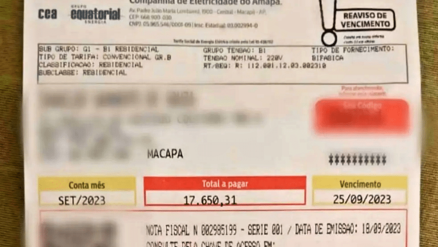 Dói no bolso: suspensão de liminar permite aumento de 44,41% na tarifa de energia no Amapá, decide TRF