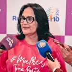 Senadora Damares Alves participa do lançamento da campanha de filiação "Mulher, Tome Partido" neste sábado (25), em Macapá