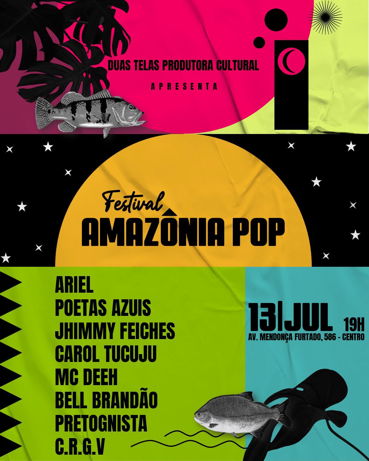 Festival Amazônia Pop reúne artistas amapaenses em espetáculo musical