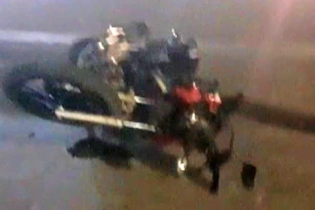 Piloto de motocicleta morre e carona fica gravemente ferida após acidente na curva do Complexo do Araxá