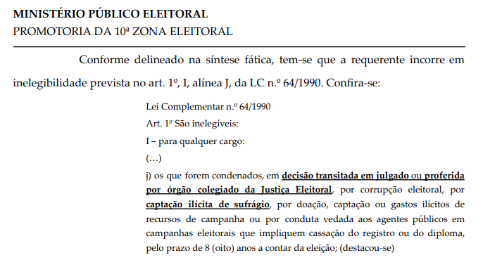 MP Eleitoral pede impugnação de candidatura de Patrícia Ferraz à Prefeitura de Macapá