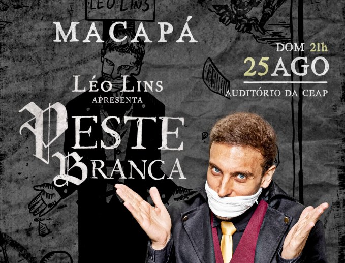 Humorista Léo Lins chega a Macapá com o imperdível show “Peste Branca”