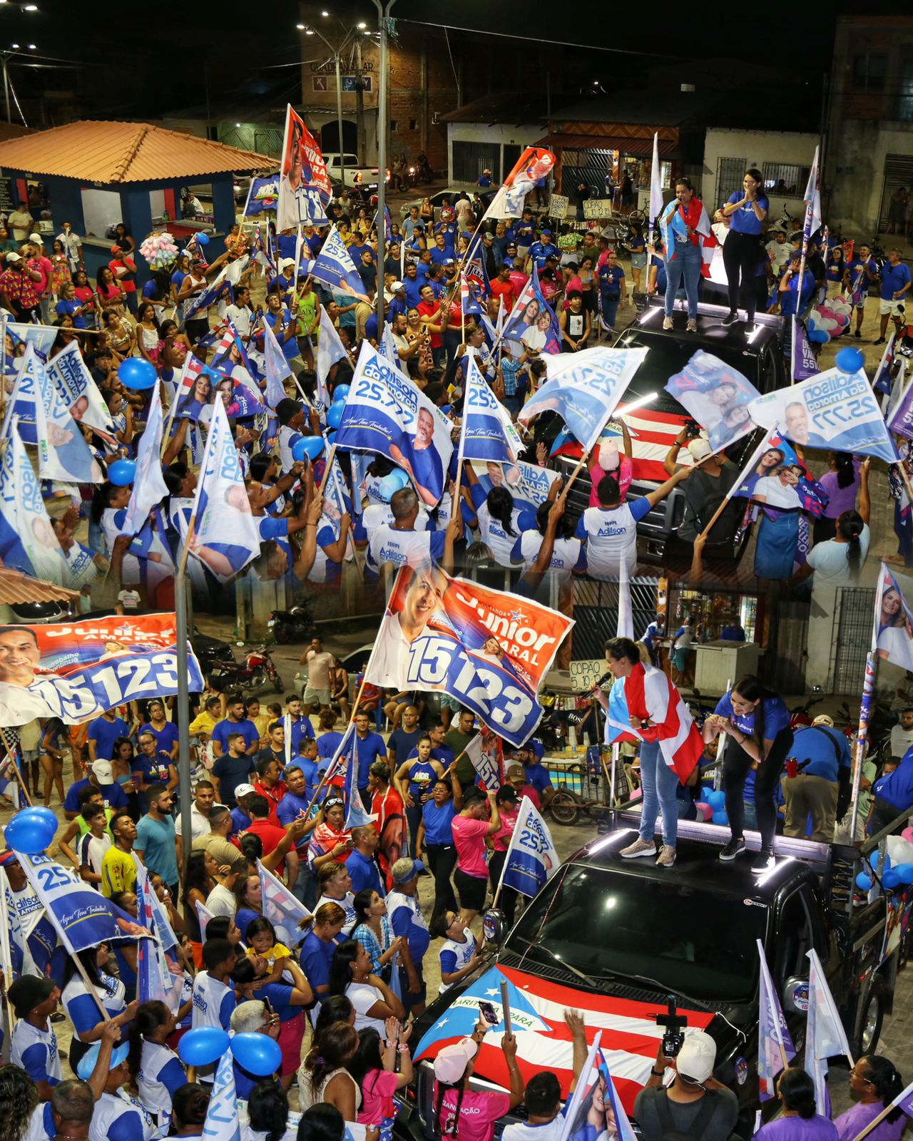 Candidata à reeleição em Marituba, Patrícia Alencar promove carreata histórica com grande adesão popular