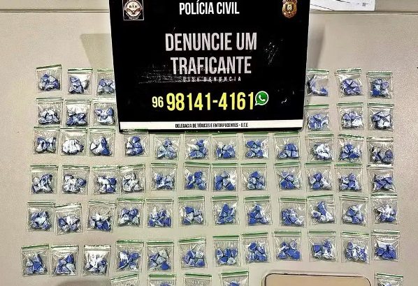Vídeo: jovem que exibia vida de luxo nas redes sociais é presa com 300 comprimidos de droga sintética, em Macapá