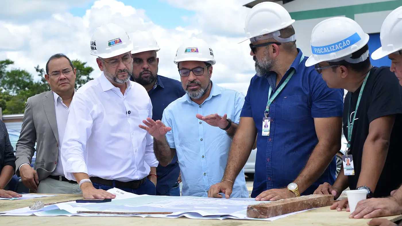 Governador Clécio acompanha obras da nova UPA da Zona Oeste de Macapá