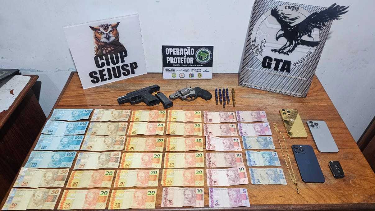 Influenciador digital “Vini Sheik” é preso com armas e munições em Macapá