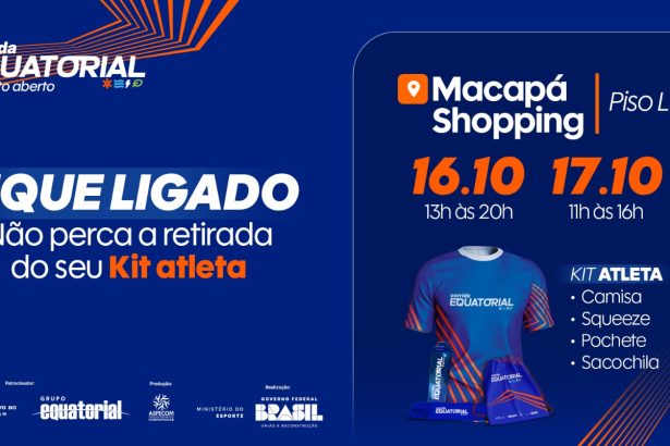 Participantes já podem retirar kits da 1ª Corrida Equatorial em Macapá