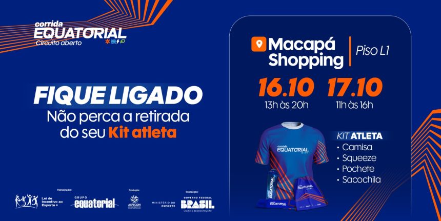 Participantes já podem retirar kits da 1ª Corrida Equatorial em Macapá