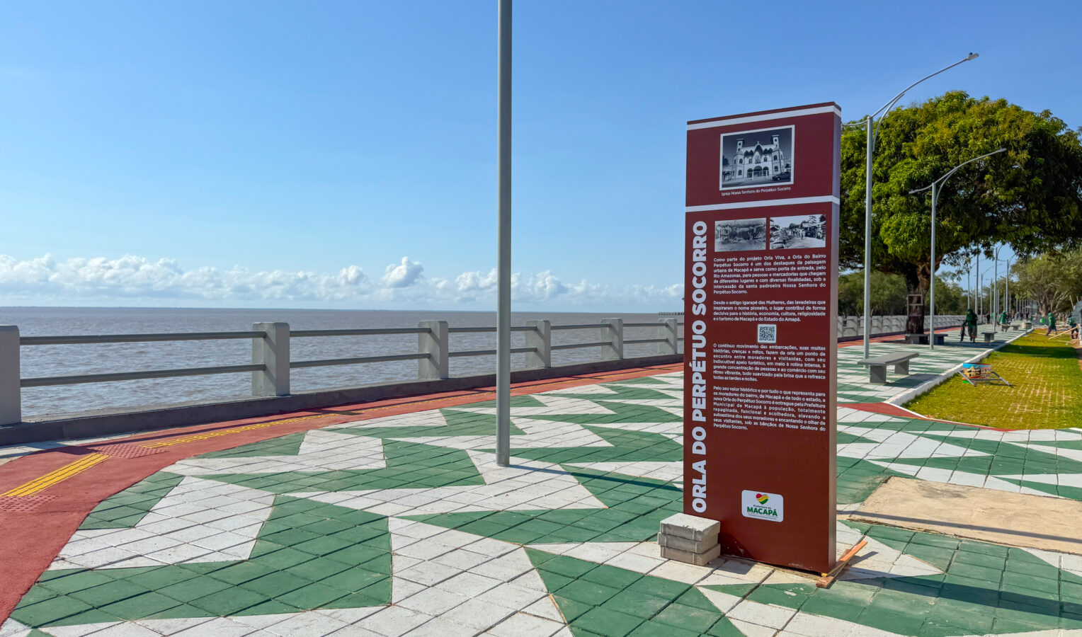 Menos de 24h após inauguração, estátua de "Maguila" é depredada na nova orla do Perpétuo Socorro