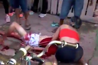 Jovem é executado a tiros no bairro Araxá; mulher que passava na rua é baleada