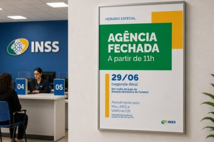 Jogo entre Brasil e Japão altera horário de atendimento da agência do INSS em Macapá