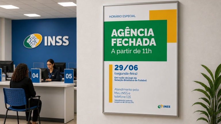 Jogo entre Brasil e Japão altera horário de atendimento da agência do INSS em Macapá